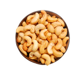 Fototapeta premium Cashew nuts on white background 