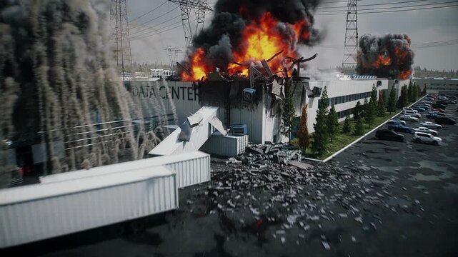 Explosion and Fire at Data Center, Anti-AI Protest and Public Backlash Against Artificial Intelligence.