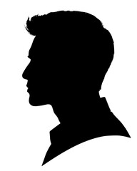 silhouette of a man, profil of man, silhouette of icon profil  © Sa_e