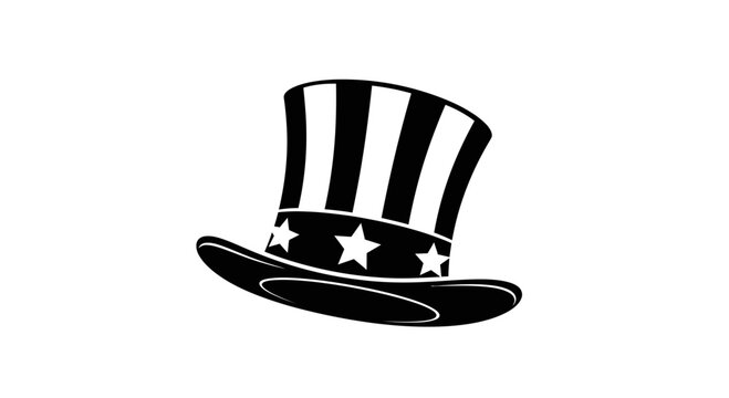 Uncle Sam hat featuring stars and stripes symbolizes American patriotism, political heritage, and national identity during historical events.