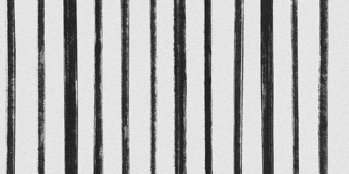 Vertical black stripes on white background brushstroke pattern texture