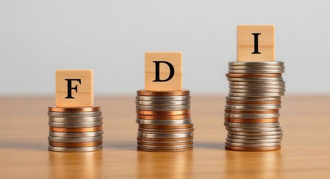 Money Stacks with Letter Grades F D I Illustrating Financial Performance Comparison