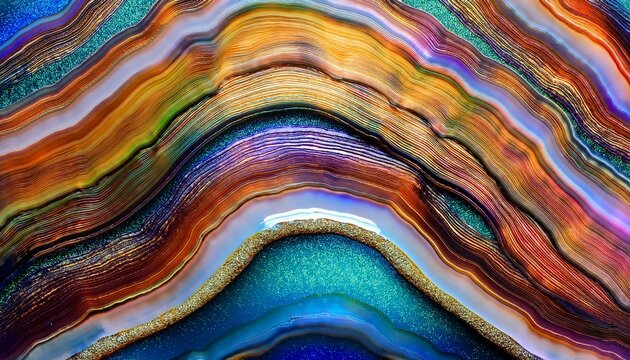 The Abstract Texture Of Haliotis Iris Also Known As Paua Abalone Or Ormer Shell
