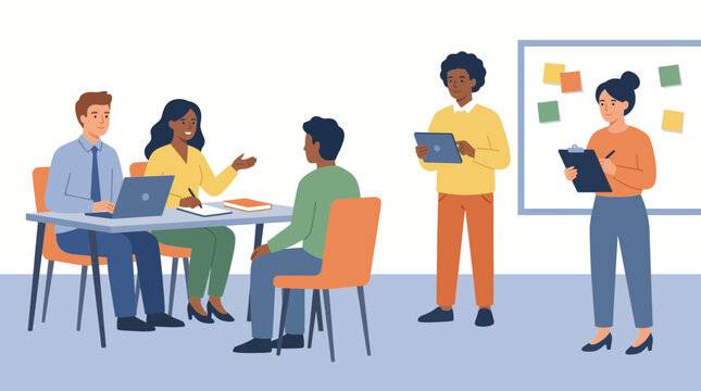 Startup Team Conducting User Research and Customer Interviews