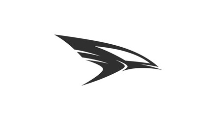 Fototapeta premium Modern Abstract Eagle Silhouette Logo on White Background