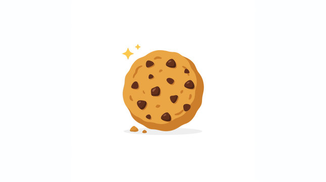 Fresh Baked Chocolate Chip Cookie Illustration