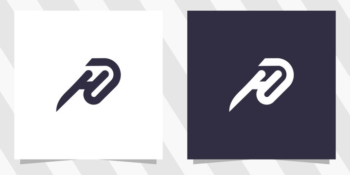 letter ph hp logo design vector