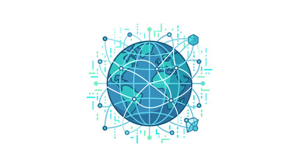 Global Digital Network and Technology Connection Concept © alfan fikri