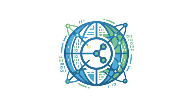 Global Digital Network Connection Concept