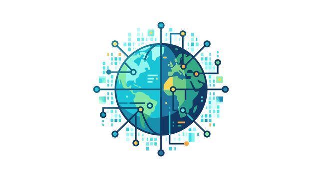 Global Digital Network Connection Concept