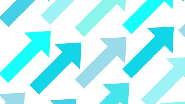 Blue Arrows Pointing Upward Motion Pattern 4K