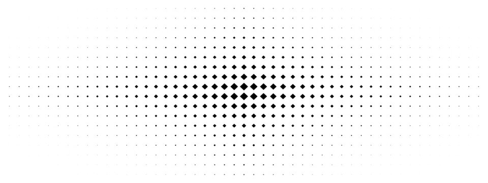 Pattern diamond rhombus with halftone background square and arrow texture dot. Triangle gradation half with gradient star seamless and black effect lattice. Horizontal falling rhomboid.