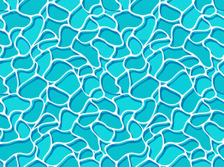 Obraz premium A close-up view of a vibrant blue cracked pattern on a surface.