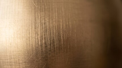 Fototapeta premium Brushed Champagne Metal Texture Macro Close Up
