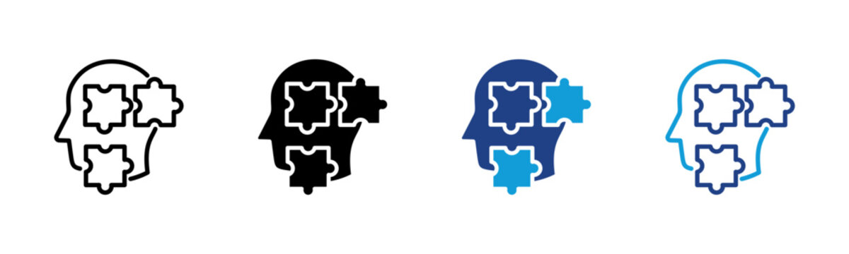 Human Optimization Web icon with multiple style collection