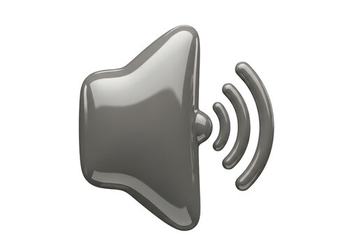 Sound speaker icon with sound waves