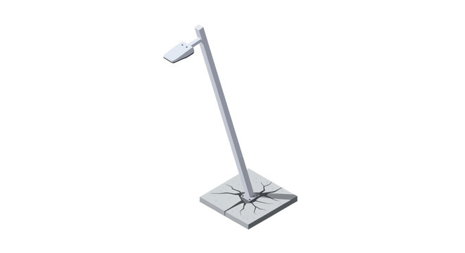 Modern minimalist floor standing metal display stand alone.