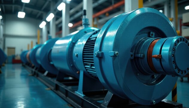 Centrifugal chiller system pumps water into condenser coils , industrial equipment, centrifugal chiller, pumps