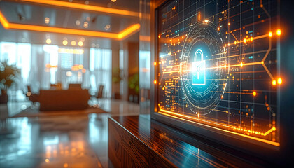 Fototapeta premium Banking Technology Background