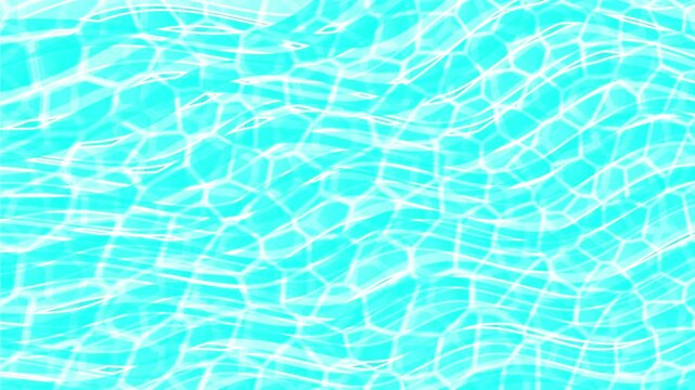 Shimmering Blue Swimming Pool Water Surface 4K
