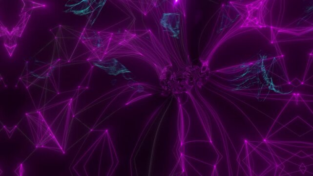 Digital human brain revealing a neural network