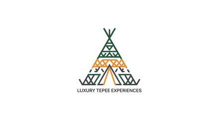 Luxury Teepee Glamping Travel Experiences Logo. © Mbah Suro