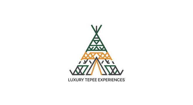 Luxury Teepee Glamping Travel Experiences Logo.