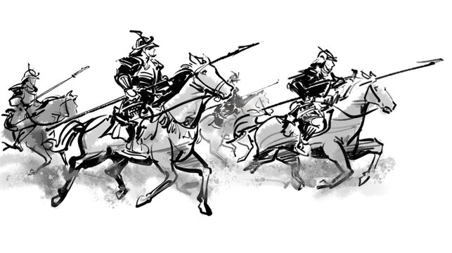 騎馬軍団-横向き