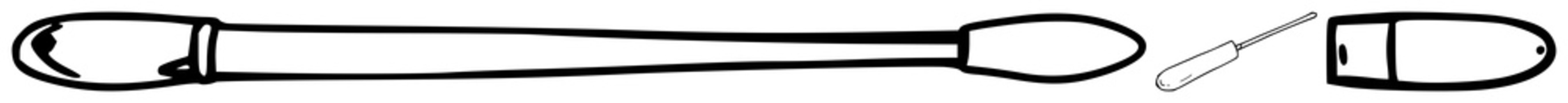 Cotton swab set with simple black line art design featuring personal hygiene, healthcare, medicine with beauty and cosmetic accessories