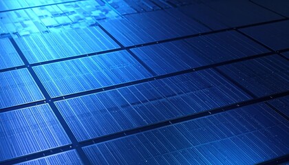 Obraz premium Silicon wafer, hardware data processing background. 3D rendering