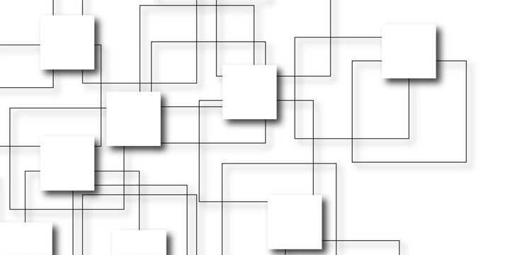 Abstract texture geometric White and gray color technology modern futuristic background, vector illustration. Simple classy geometric moving white squares half gradient minimal white background,