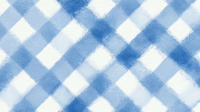 Blue Gingham Pattern Texture