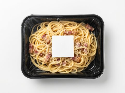 Spaghetti Carbonara Packaging Mockup