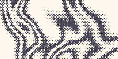 Fototapeta premium Hexagon Shapes Vector Abstract Geometric Technology Retrowave Sci-Fi Texture Isolated on Light Background. Halftone Hex Retro Simple Pattern. Minimal 80s Style Dynamic Tech Wallpaper