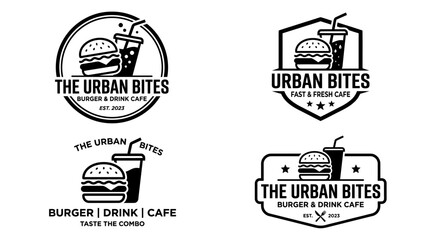 Obraz premium Food and drink cafe logos.