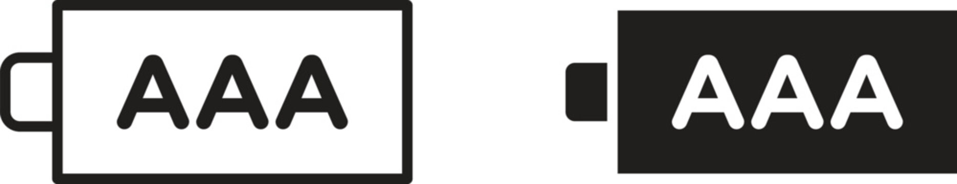 AAA battery icon