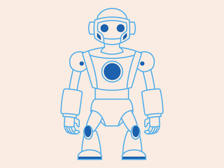 Obraz premium Robots icon. Flat vector icon concept.