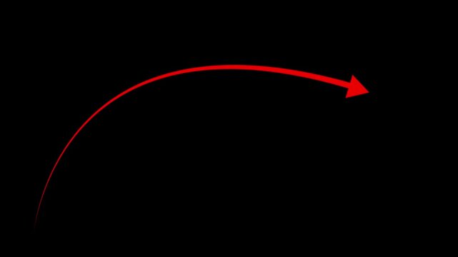 arrow still goes up. Red Arrow. Business cartoon arrow rising transparent channel, business growth arrow and graph chart, Business line arrow.