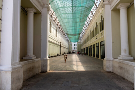 Merida Historic Center Colonial Architecture Cathedral and Street View