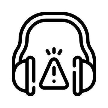 ear protection line icon