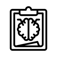 Fototapeta premium parkinson report line icon