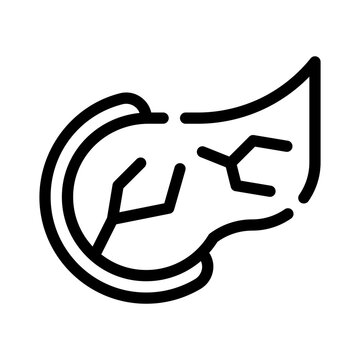 pancreas donation line icon