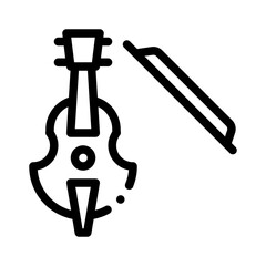 violin line icon © notivestudios