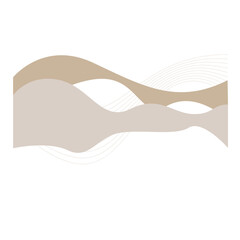 Fototapeta premium Abstract Wave Line Collection Fluid Curved Ribbon Shape Background Design Set