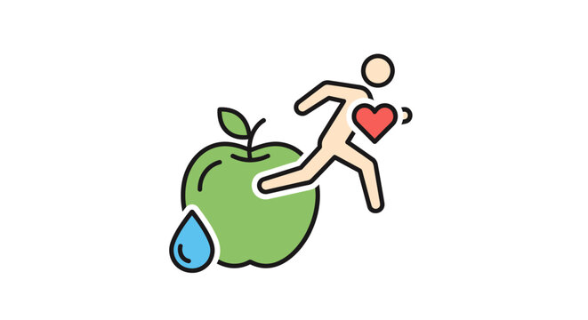 Person Running with Apple Fitness.