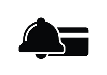 Fototapeta premium Payment alert notification symbol for finance app design icon