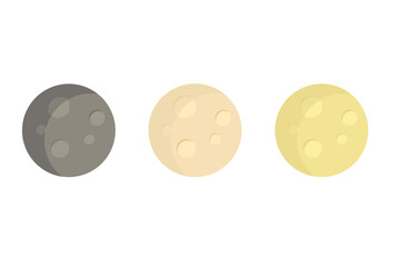 Mid-Autumn Moon, Full Moon, Moon Viewing, Moon Icon Illustration © Paolo