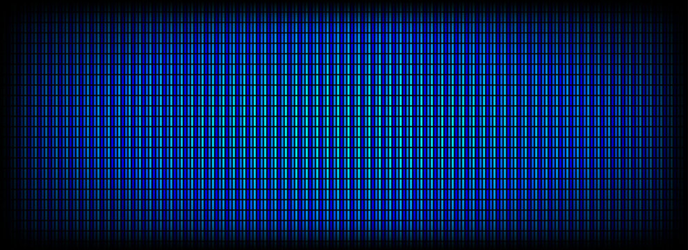 Blue pixel screen pattern. LED TV screen background. LCD display grid dots wallpaper. Glowing diode pixels videowall concept. Projector or television monitor texture backdrop. Vector wallpaper