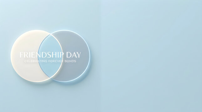 Friendship day celebrating forever bonds minimalist design