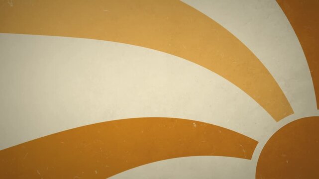 Sunburst graphic background animation with vintage textured yellow rays in a seamless looping motion clip